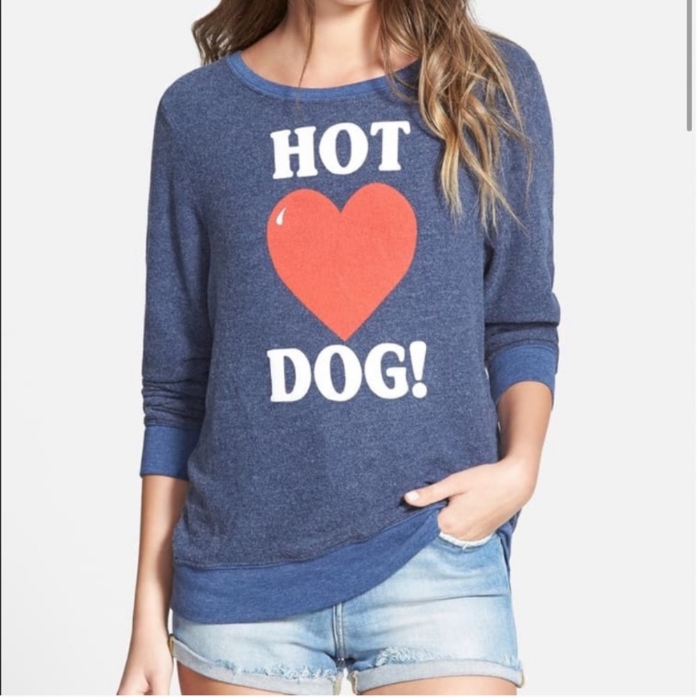 Hot Dog Love - Baggy Beach Jumper' Pullover